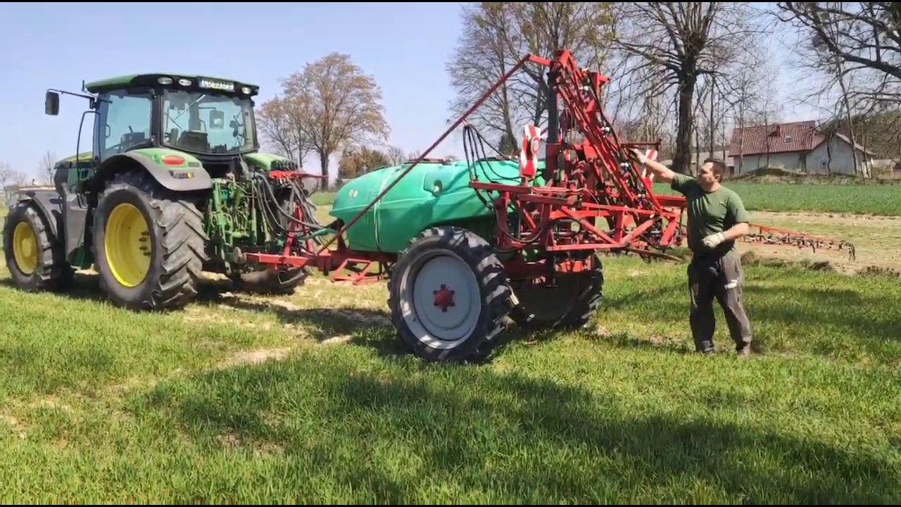 Pryskanie John Deere 6140r Opryskiwacz Krukowiak