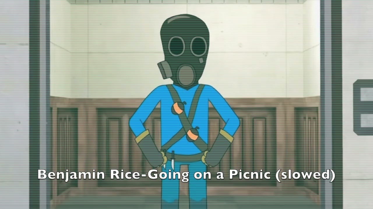 Meet the Amazing Pyro elevator music (Benjamin Rice - Going on a Picnic (slowed))