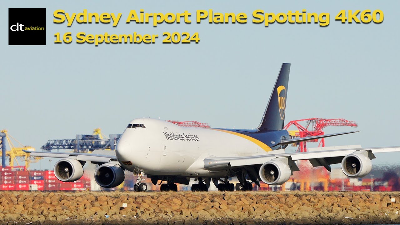 Sydney Plane Spotting Sep 2024 Part 1 | 4K60