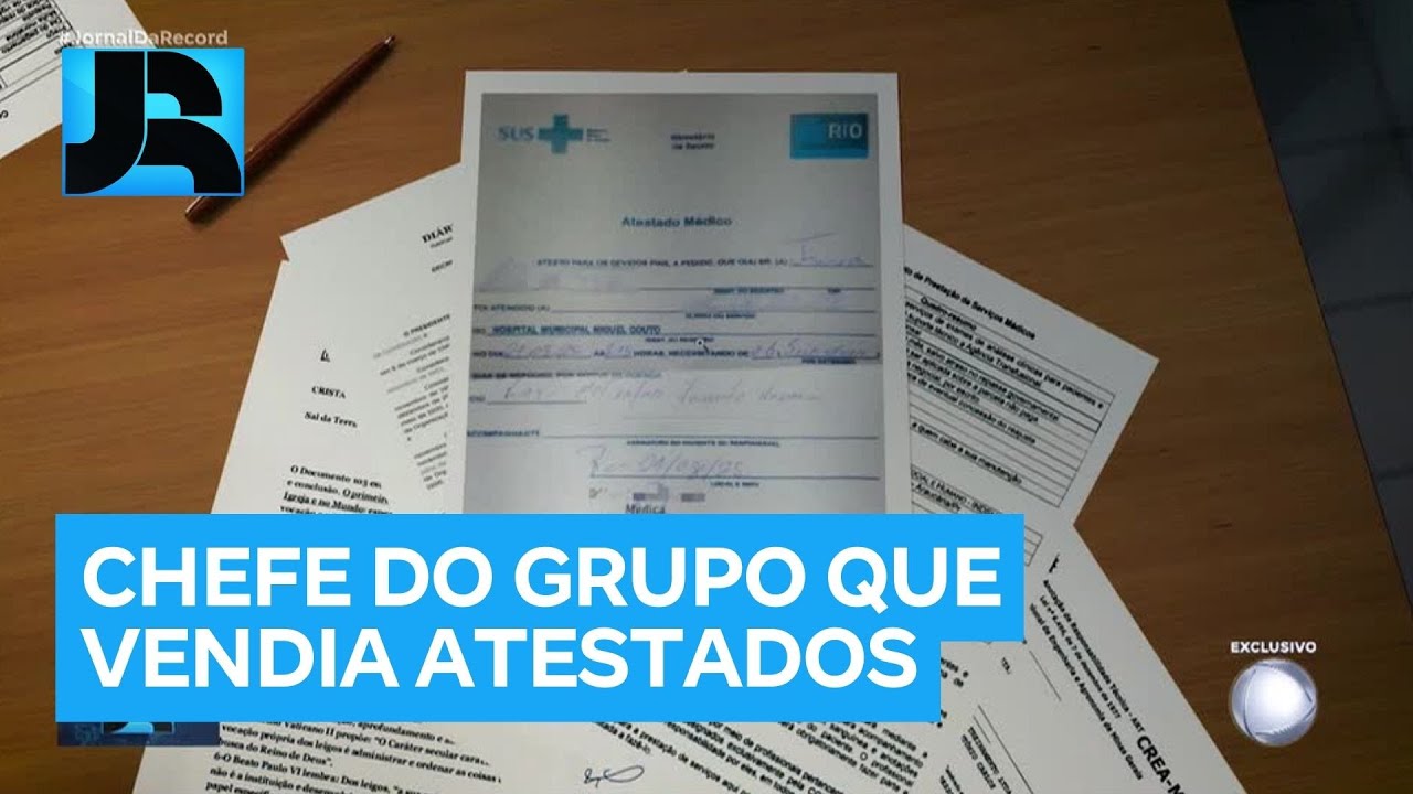 RJ: chefe de esquema de falsifica&ccedil;&atilde;o e comercializa&ccedil;&atilde;o de atestados m&eacute;dicos &eacute; preso
