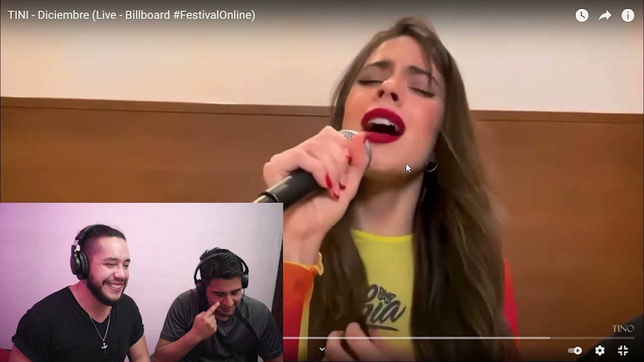 La Peor REACCION a TINI - Diciembre (Live Tierno )