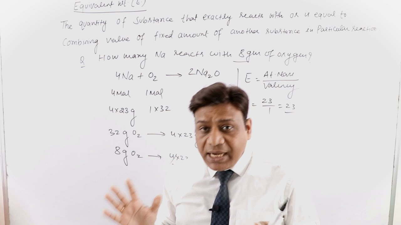 Equivalent weight Physical chemistry Online Study