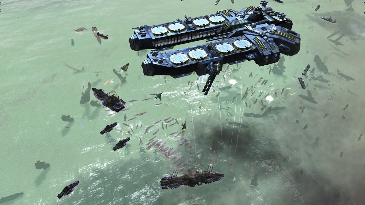 Cybran vs UEF - Uveso AI - 4K Quality - Supreme Commander Forged Alliance