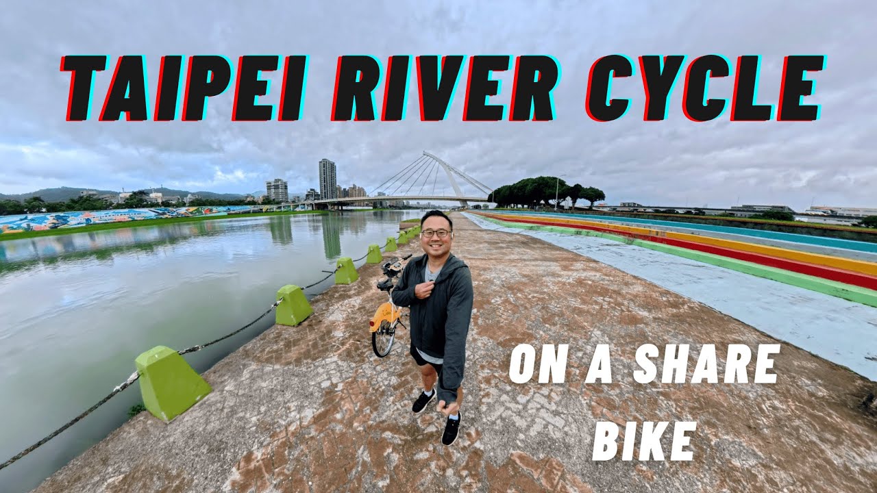 Taipei Keelung River Cycling on a Youbike #insta360 #taipei #youbike #commentary