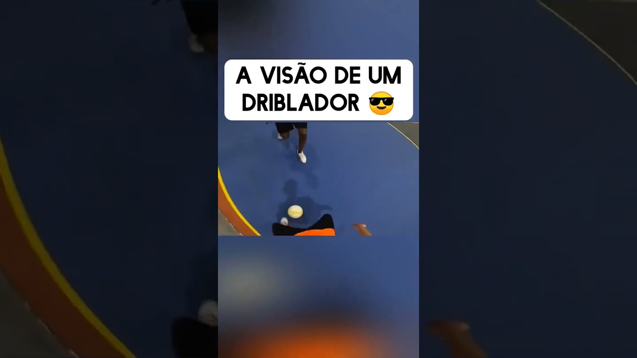 A vis&atilde;o de um driblador. 😎 #futsal #futebol #dribles