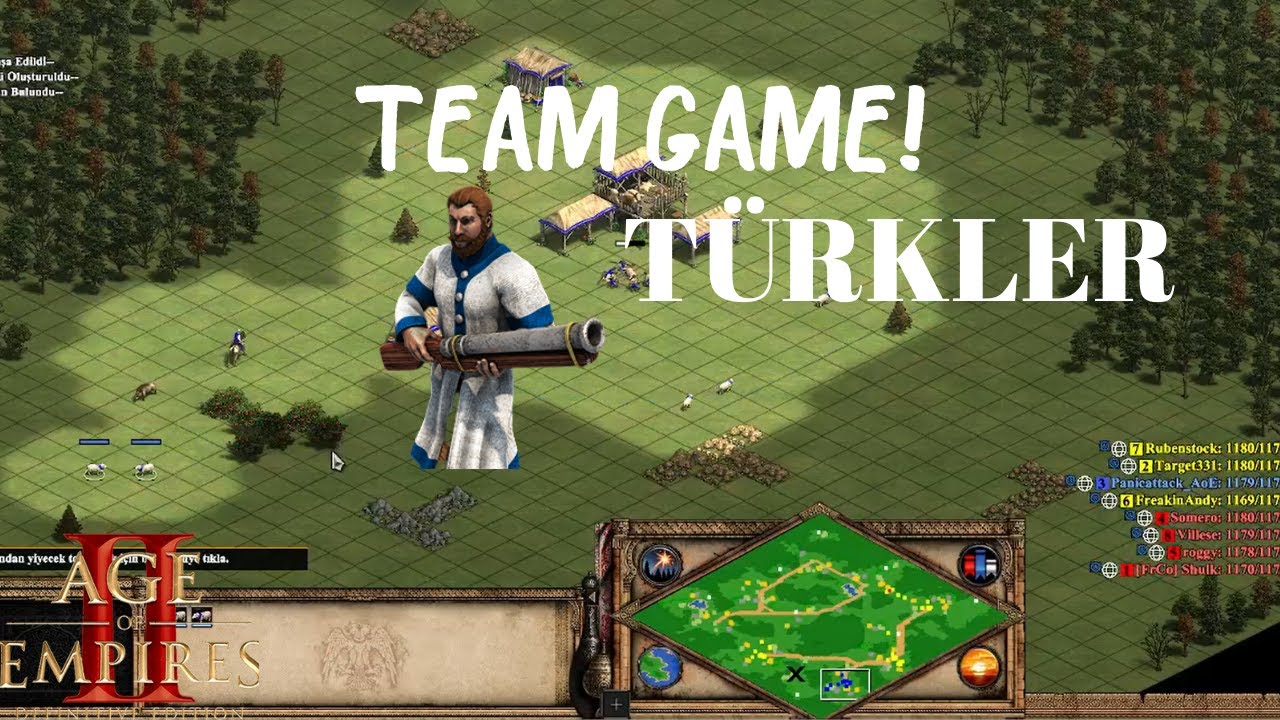 AGE OF EMPİRES 2 TÜRKÇE | 4V4 KARA ORMAN | DÜNYA KARMASI BF TİME | #TÜRKÇE