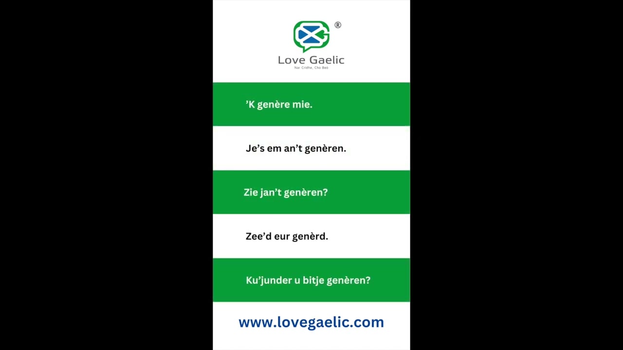 7. Speak West-Flemish /  West-Vlaams / Generen