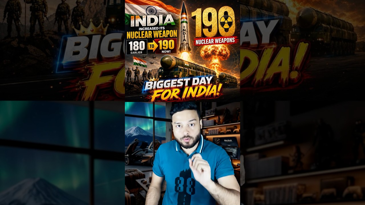 India&rsquo;s NUCLEAR POWER Just Reached a New Level!! 190 Warheads Now #shorts