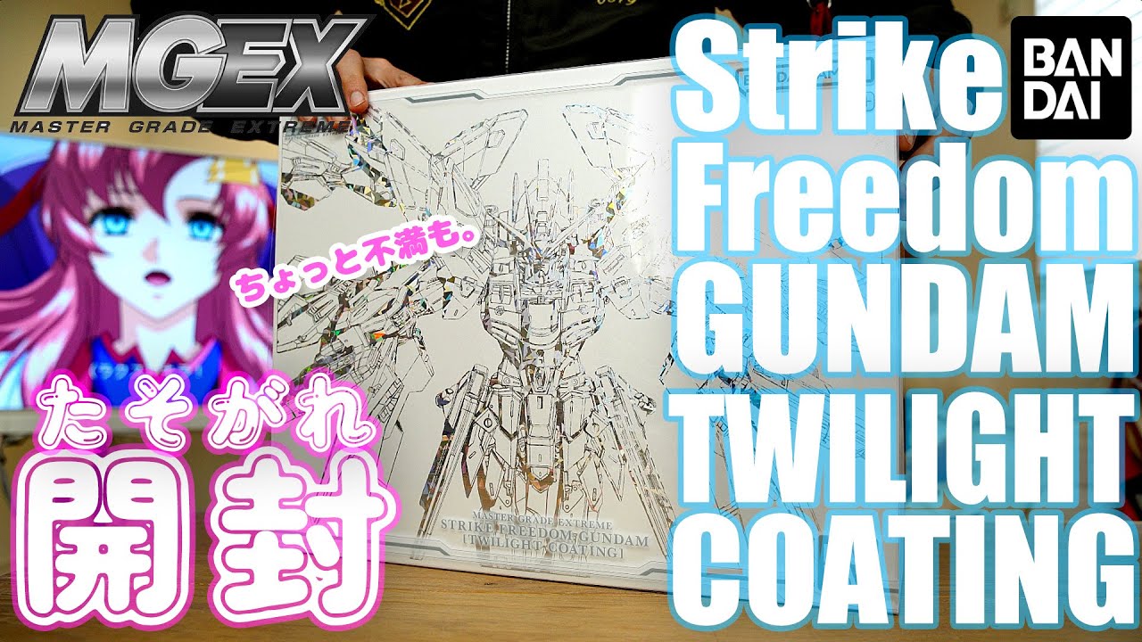 【日本限定瞬殺完売ガンプラ開封】大人気MGEXストフリの限定カラバリ！箱もパーツも説明書も全てが神々し過ぎる！MGEX Strike Freedom GUNDAM ［TWILIGHT COATING］