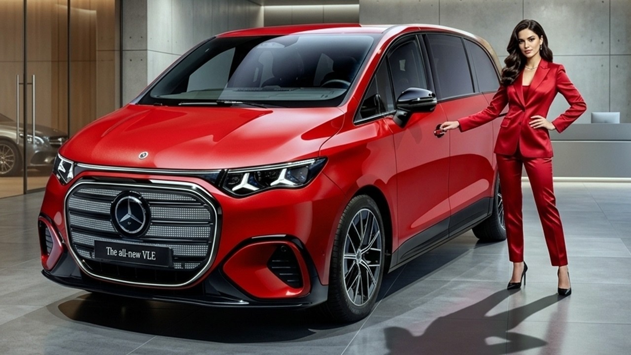 NEW 2027 Mercedes VLE 400 4MATIC (Patagonia Red) - Most LUXURIOUS Electric MPV!