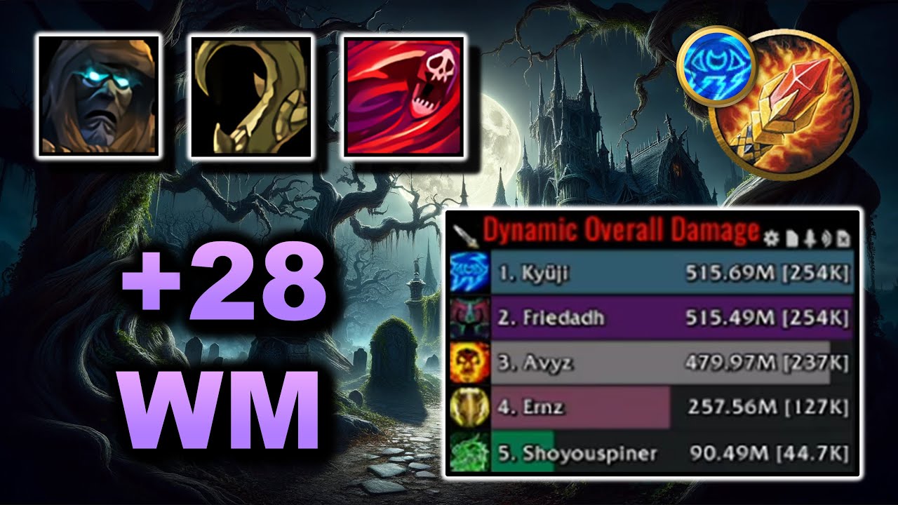 TOPPING THE METERS IN A PUG +28 WM Tyrannical | Arcane Mage M+ PoV | WoW 10.2.5 Dragonflight S3