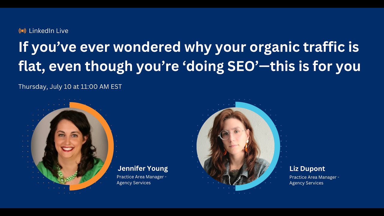 Wondered why your organic traffic is flat, even though you're 'doing SEO' - this is for you.