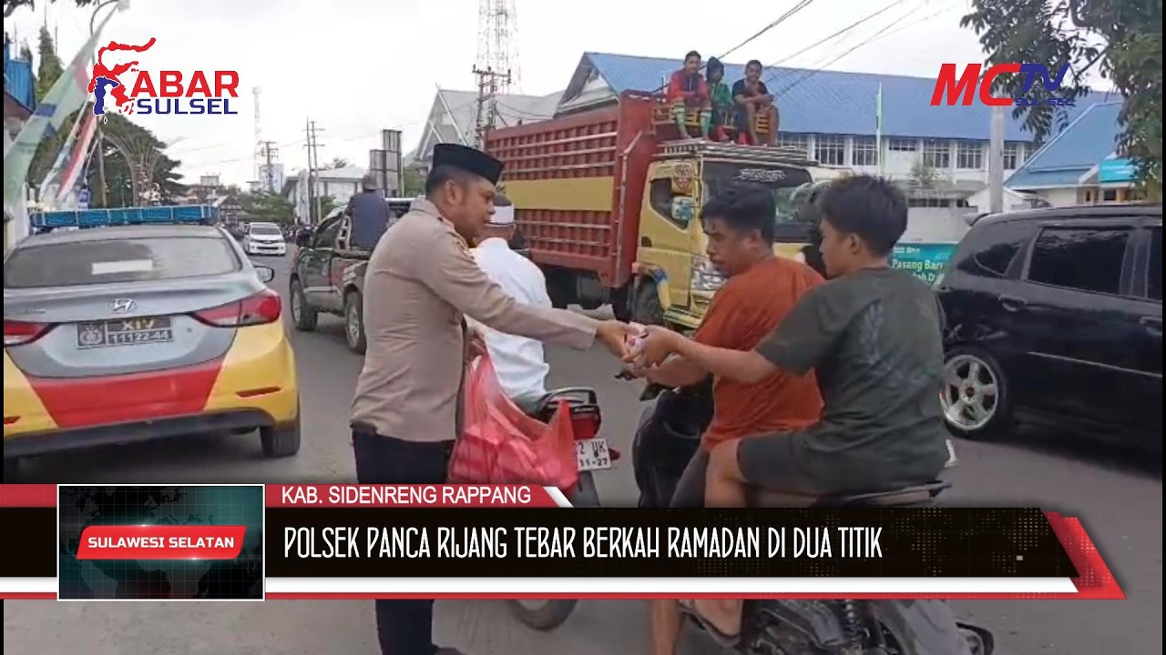 POLSEK PANCA RIJANG TEBAR BERKAH RAMADAN DI DUA TITIK, HADIRKAN KEPEDULIAN UNTUK PENGENDARA