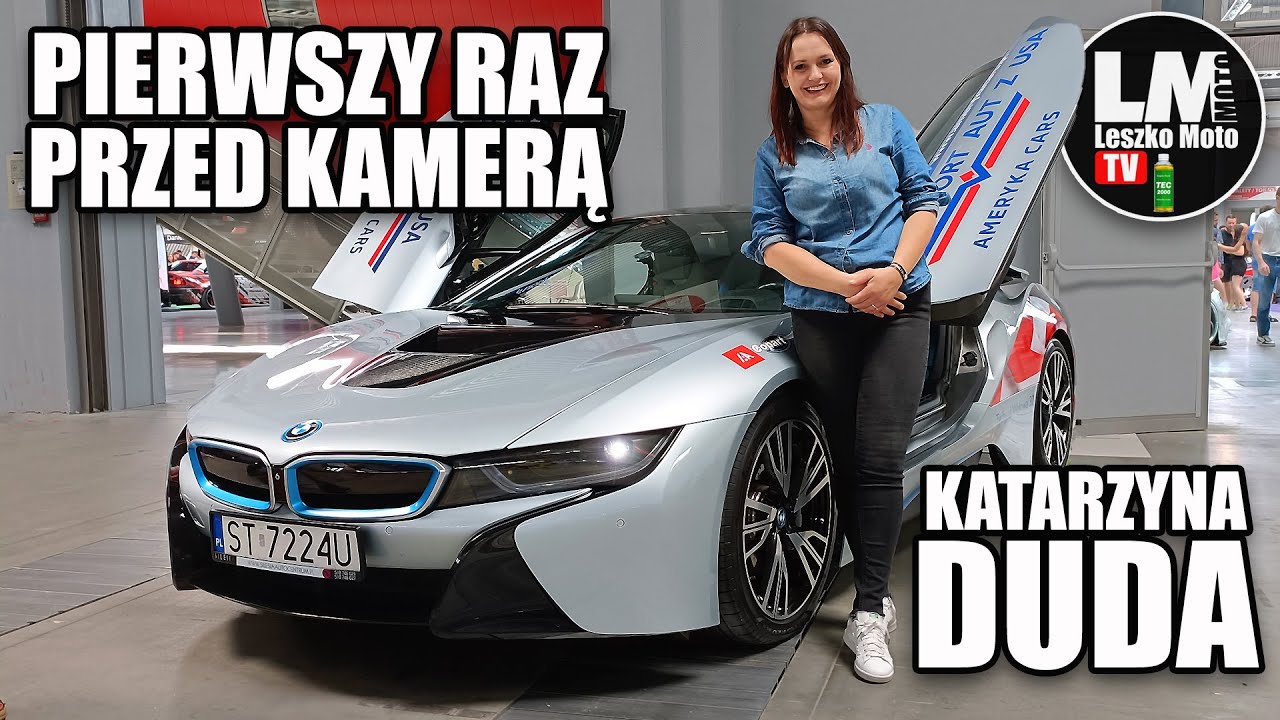 Żona Grzegorza Dudy testuje BMW i8 !!! Ciekawe czy lubi samochody?