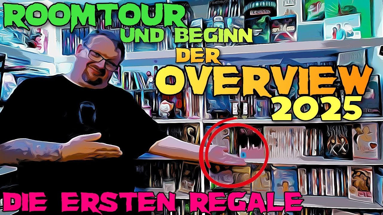 Roomtour und Beginn der Overview 2025 - Die ersten Regale