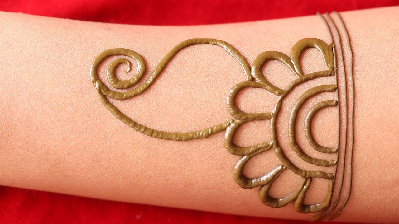 smart arabic henna mehndi design || arabic latest design of mehndi || easy mehendi || arebic mehandi