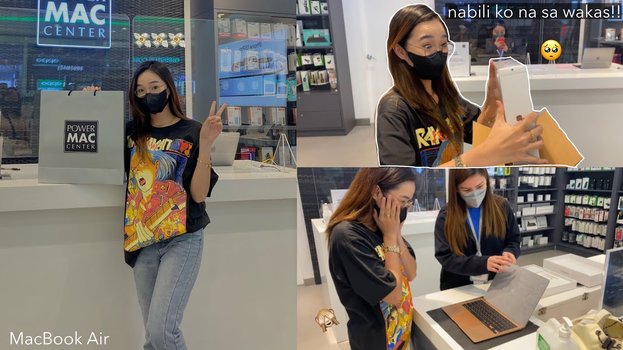 buying myself a MacBook Air + unboxing vlog!!!!