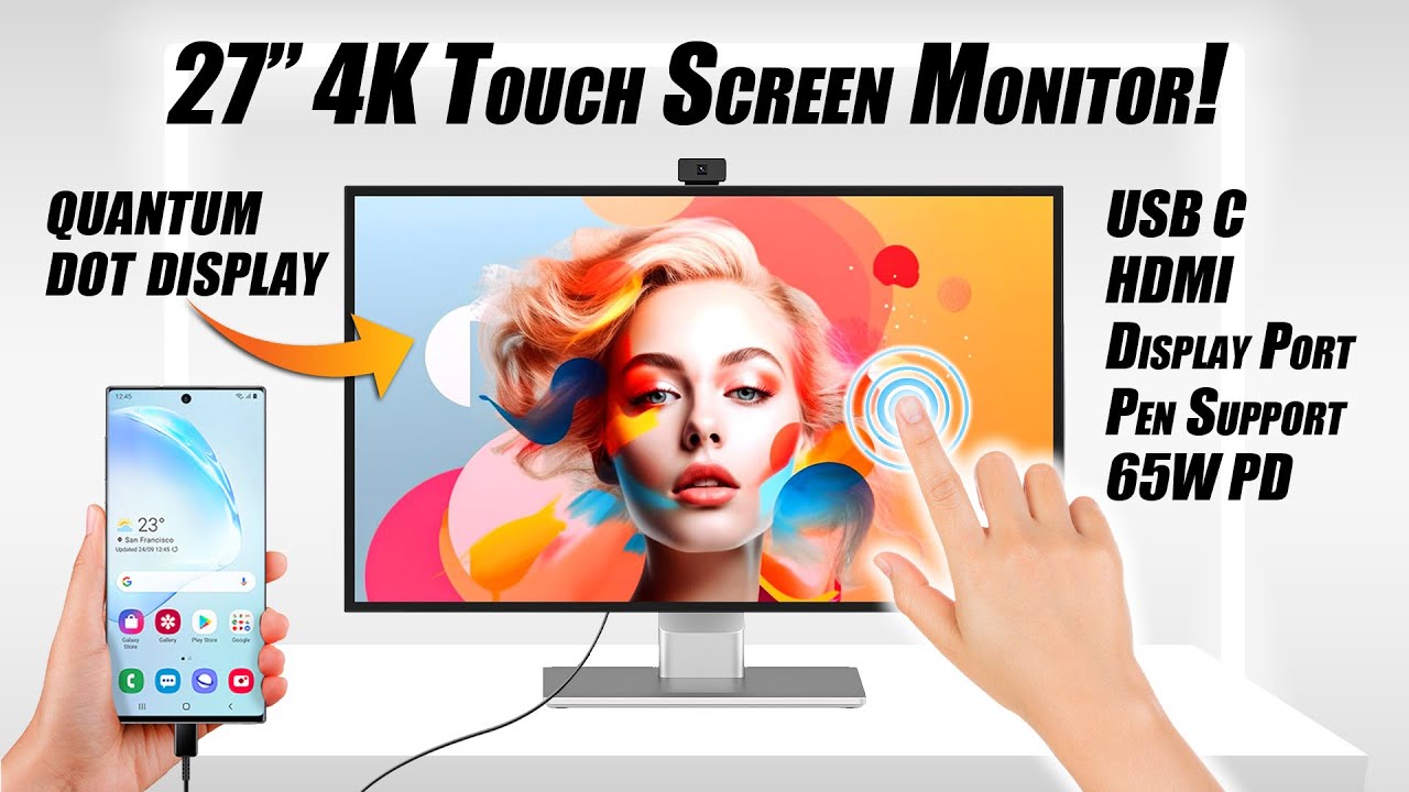 The BEST 27&rdquo; 4K Touchscreen Quantum Dot IPS Monitor! 27P1U PRO