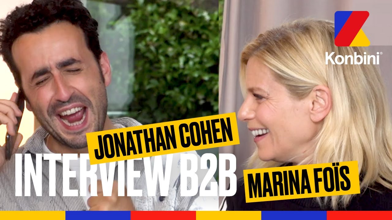 Jonathan Cohen raconte son plus gros mytho à Marina Foïs l Interview B2B l Konbini