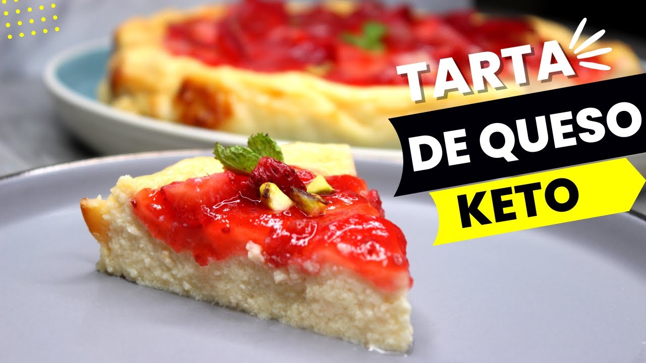 Tarta de Queso Keto con Pocos Ingredientes - Libre de gluten y low carb