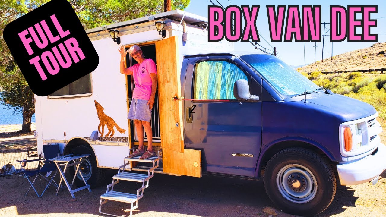 BOX VAN TOUR: Solo Woman in her 70s Designed Box Truck for Adventure & Freedom @BoxVanDee