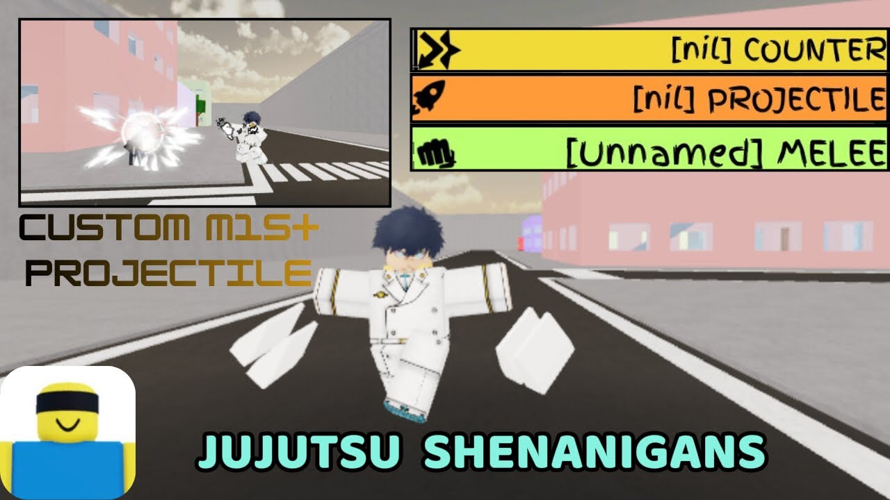 How To Use Projectile Node And Custom M1s(Character Block)|Jujutsu Shenanigans