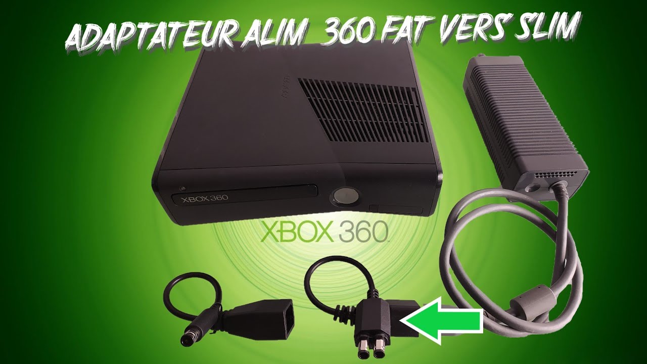 ADAPTATEUR  ALIM -360 FAT VERS -360 SLIM / SLIM E / XBOX ONE