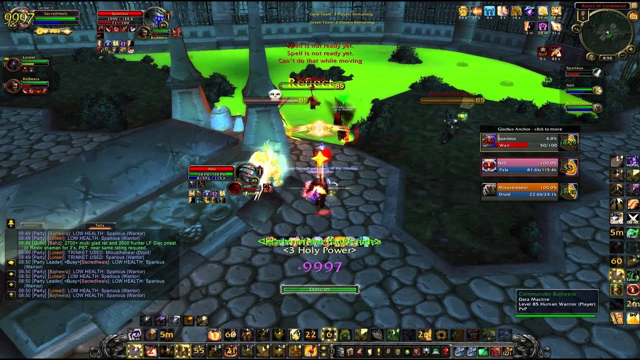 Holy Paladin 3v3 Arenas! - Sacredheals: More Kitty Cleave Fun! (WoW Gameplay / PvP)