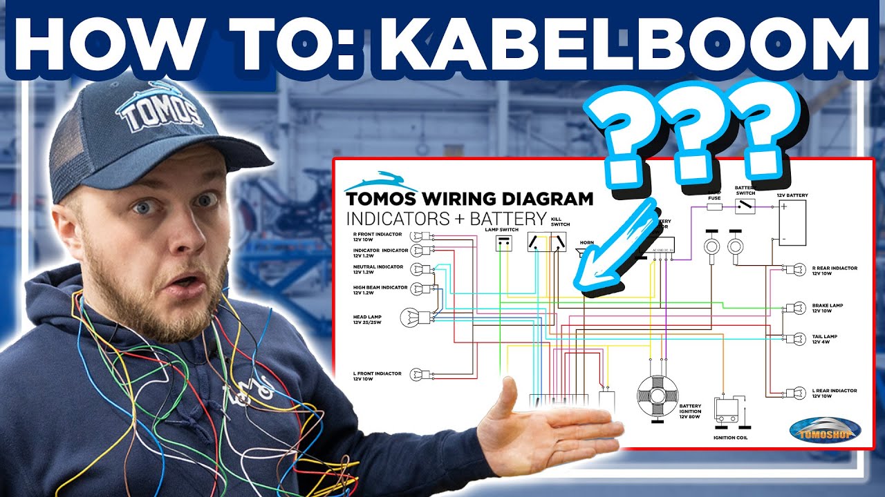 Hoe Maak Je Een Tomos Kabelboom & Bedradingsschema Lezen