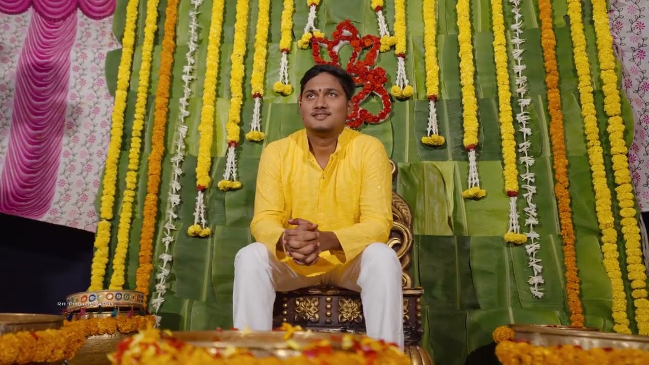 Yashwanth groom CINEMATE VIDEO HALDI (RH PHOTOGRAPHY )