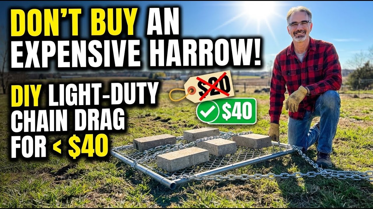 How To Make A Homemade Chain Drag Harrow - Make A Chain Drag Harrow For Less Than $40