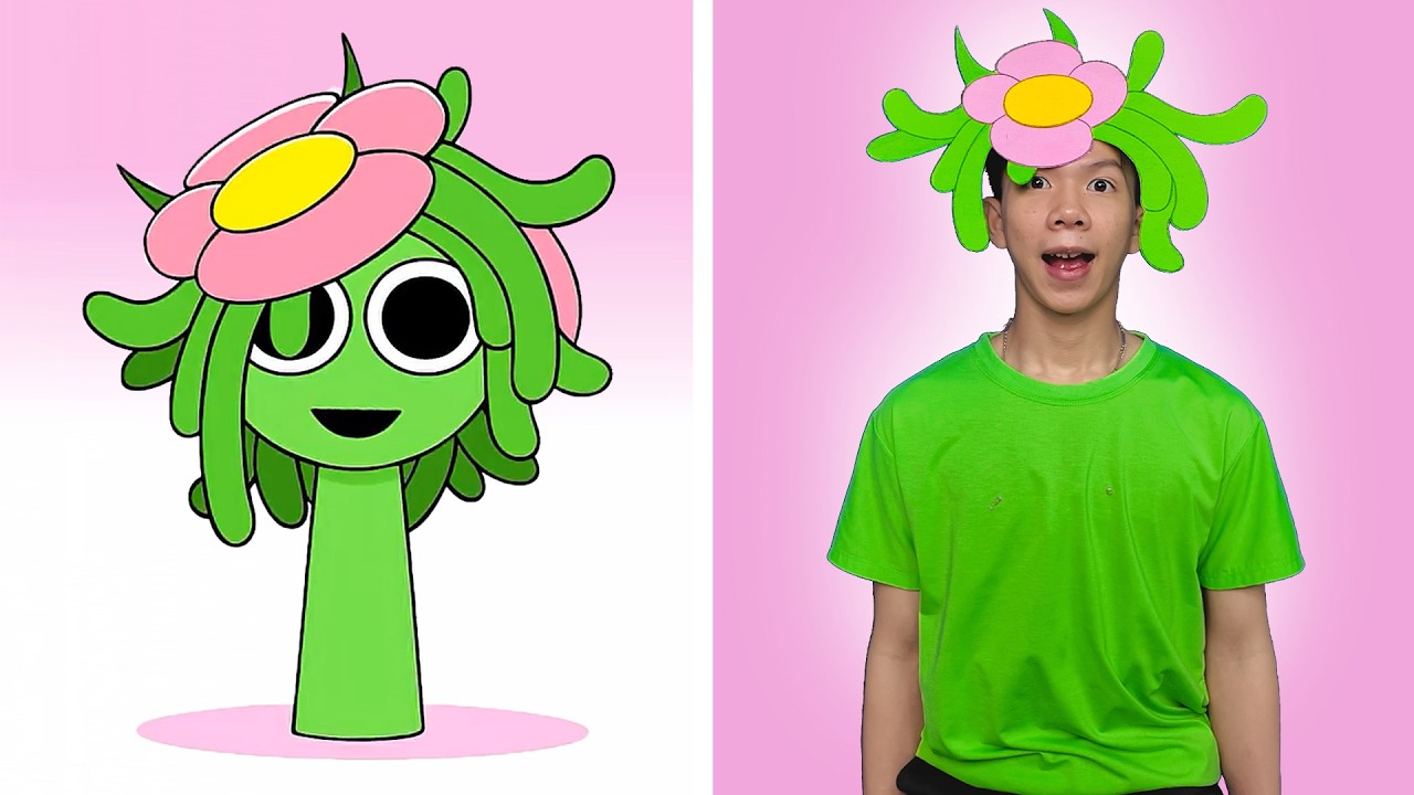 ❤️ Sprunki 4 Phase 4 Young Vineria Incredibox in Real life. ❤️ #sprunki #incredibox