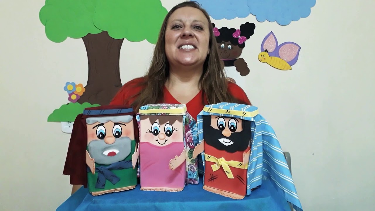 #Reciclagem!!! Personagem Bíblico com Caixa de Leite