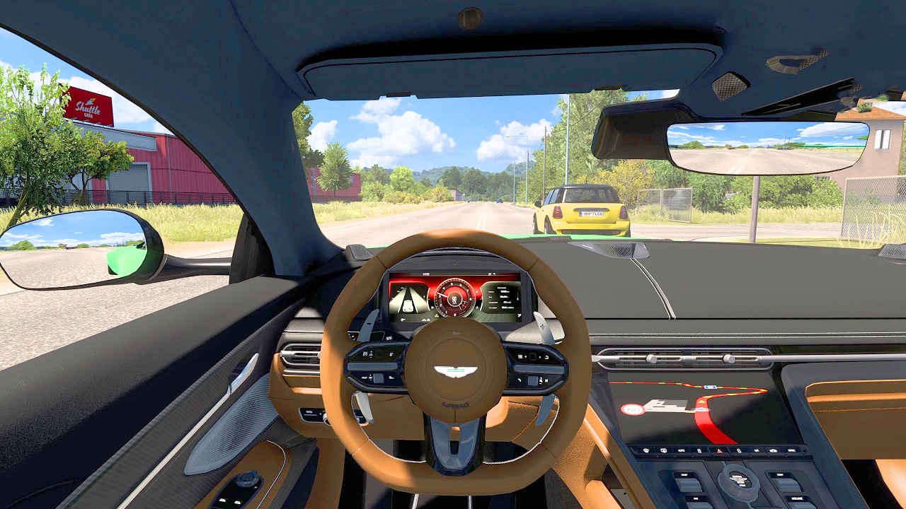 Aston Martin DB12 - Euro Truck Simulator 2 - Driving - Steering Wheel Gameplay #ets2​ #car