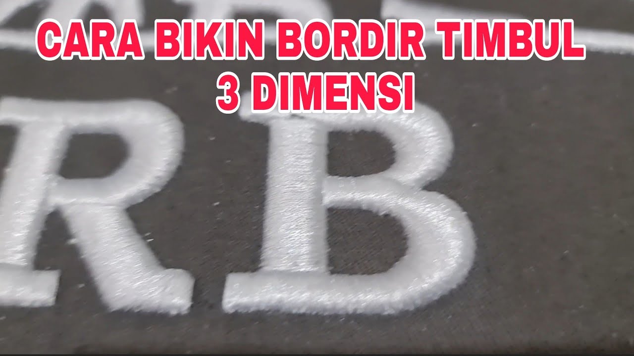 CARA MEMBUAT BORDIR KOMPUTER TIMBUL 3 DIMENSI