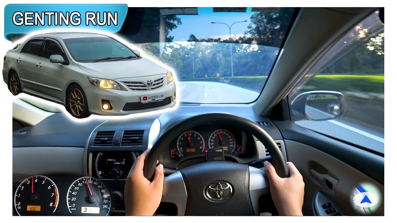 E140 2012 Toyota Corolla Altis 1.6E | Malaysia #POV [Genting Run 冲上云霄] [CC Subtitle]