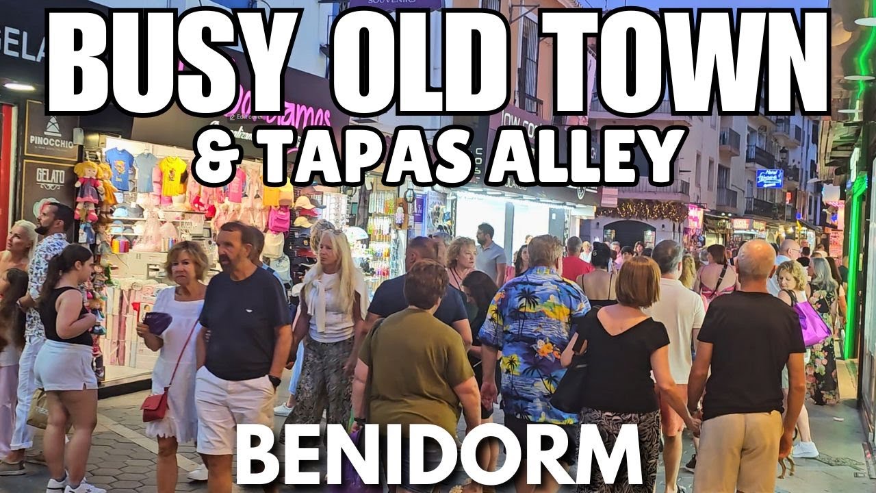 Benidorm's BUZZING Old Town & Tapas Alley at Night! 🍷🇪🇸