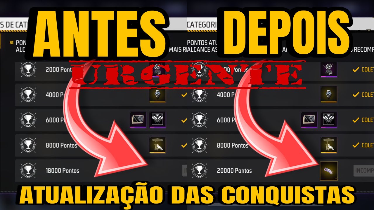CONQUISTAS DO FREE FIRE 2.0 EM 2026-SAIBA TUDO QUE VAI MUDAR E AS NOVAS RECOMPENSAS QUE VÃO CHEGAR!!