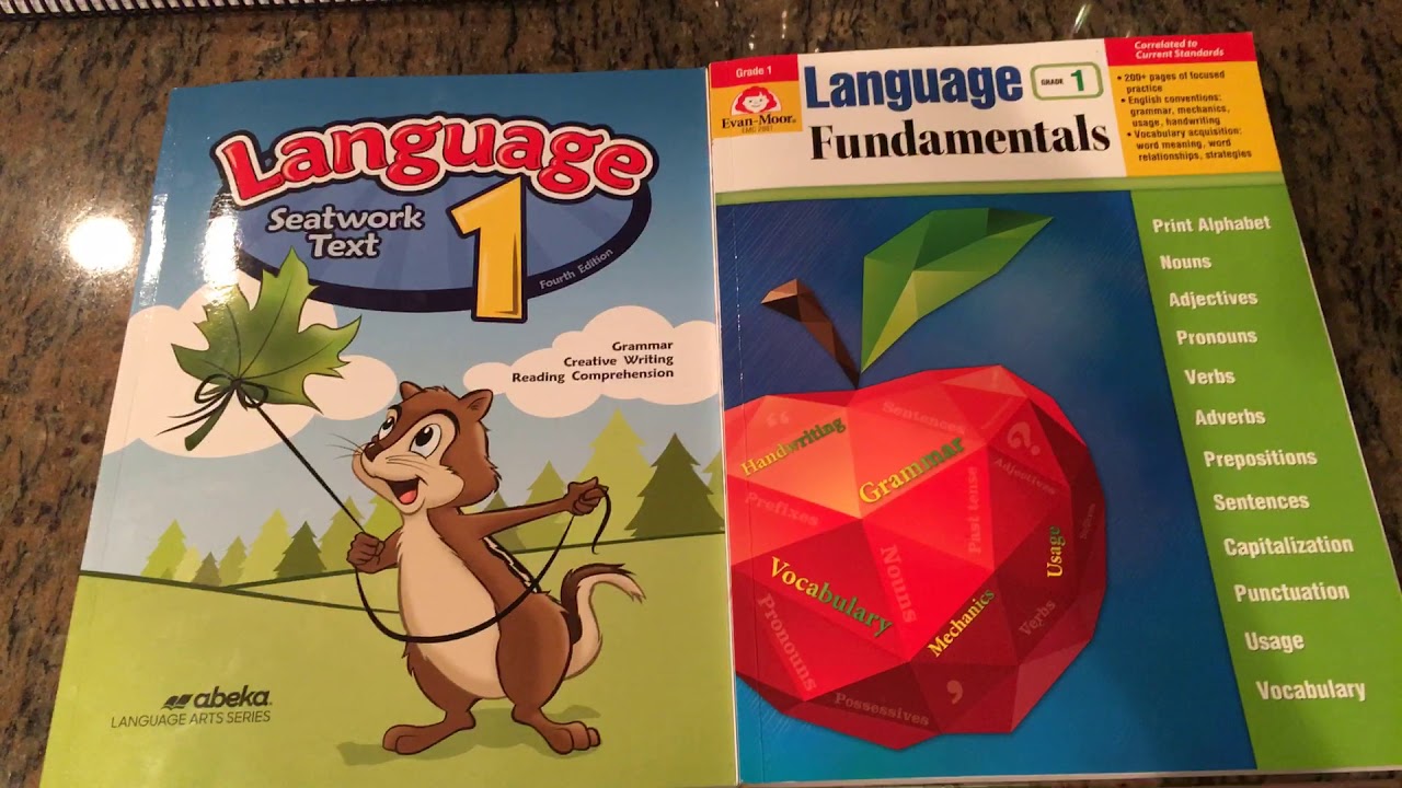 Abeka Language 1 vs Evan-Moor Comparison part 1