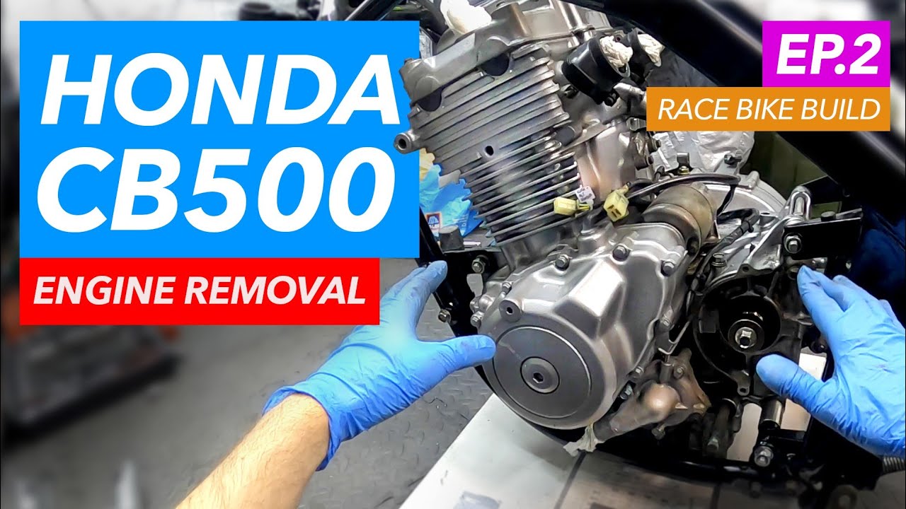 Honda CB500 Engine removal & tear down (part 2) 93-01 pc32