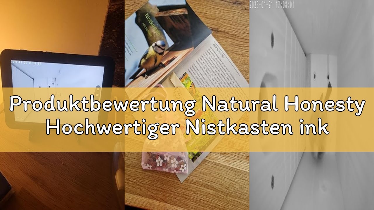 Produktbewertung Natural Honesty Hochwertiger Nistkasten inklusive Kamera | Live Stream | PEFC® zert