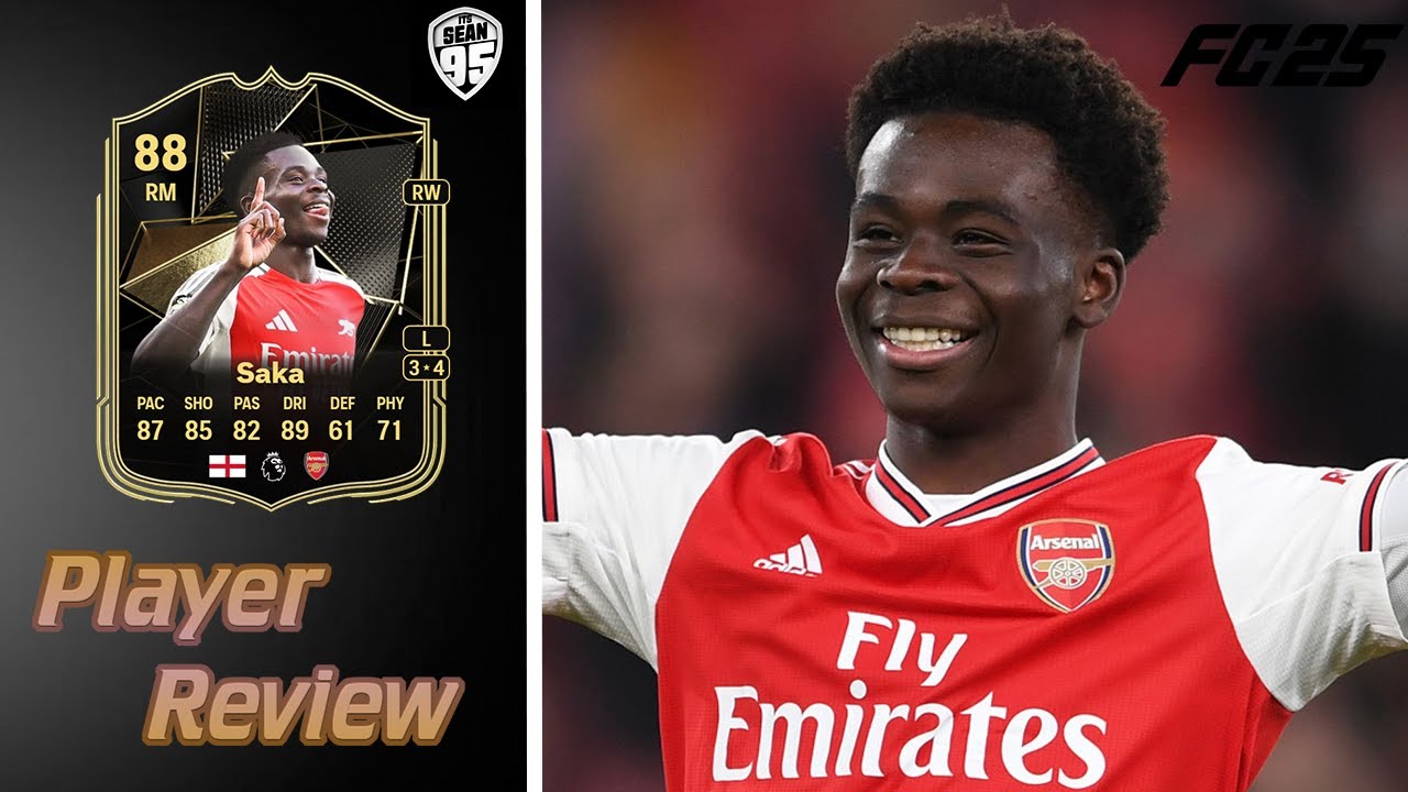 FC25 -BEST PLAYER I'VE USED SO FAR- TOTW SAKA PLAYER REVIEW - EAFC 25 INFORM SAKA PLAYER REVIEW