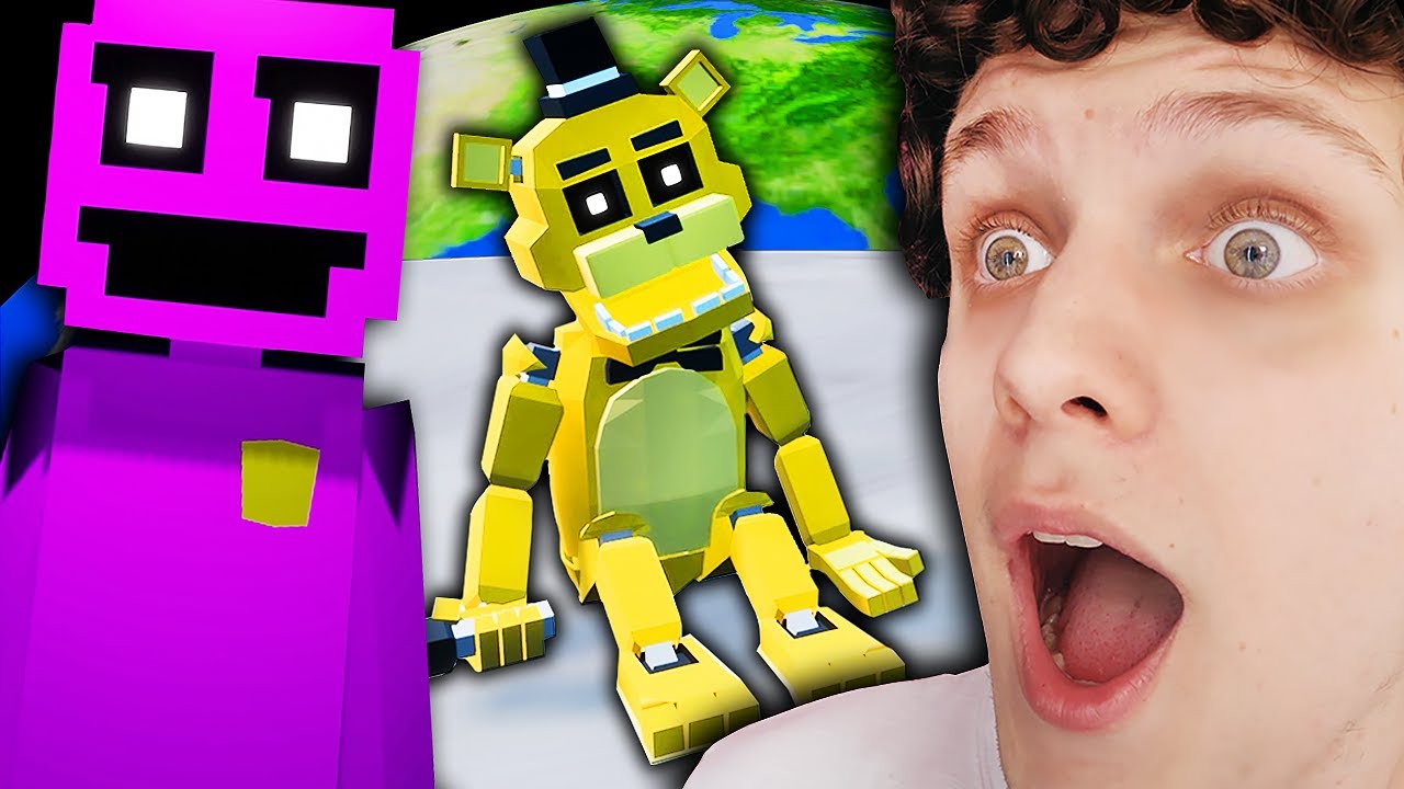 ENCONTREI O GOLDEN FREDDY NA LUA! FNAF THE KILLER IN PURPLE 2