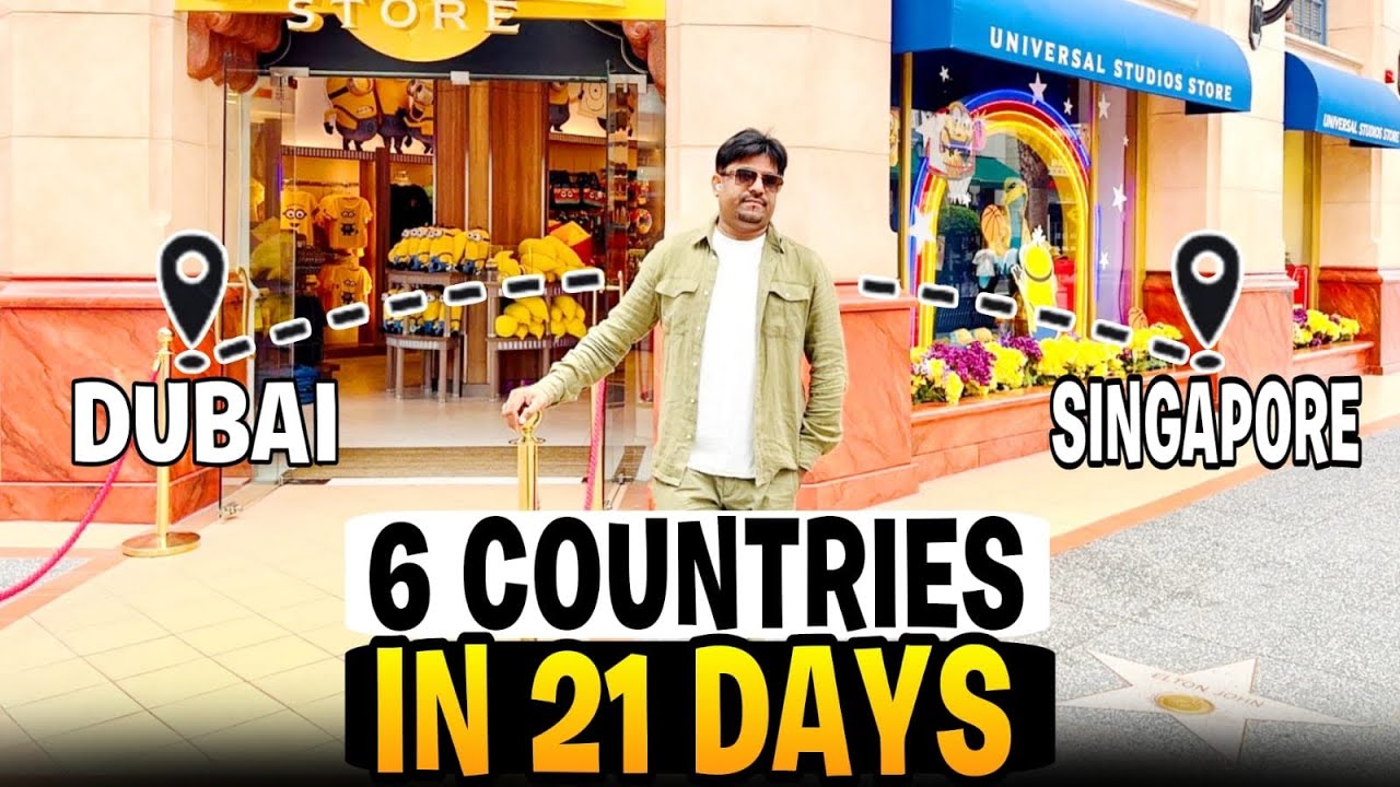 Asia Tour !! Dubai to Singapore 6 Asian Countries explored in 21 days