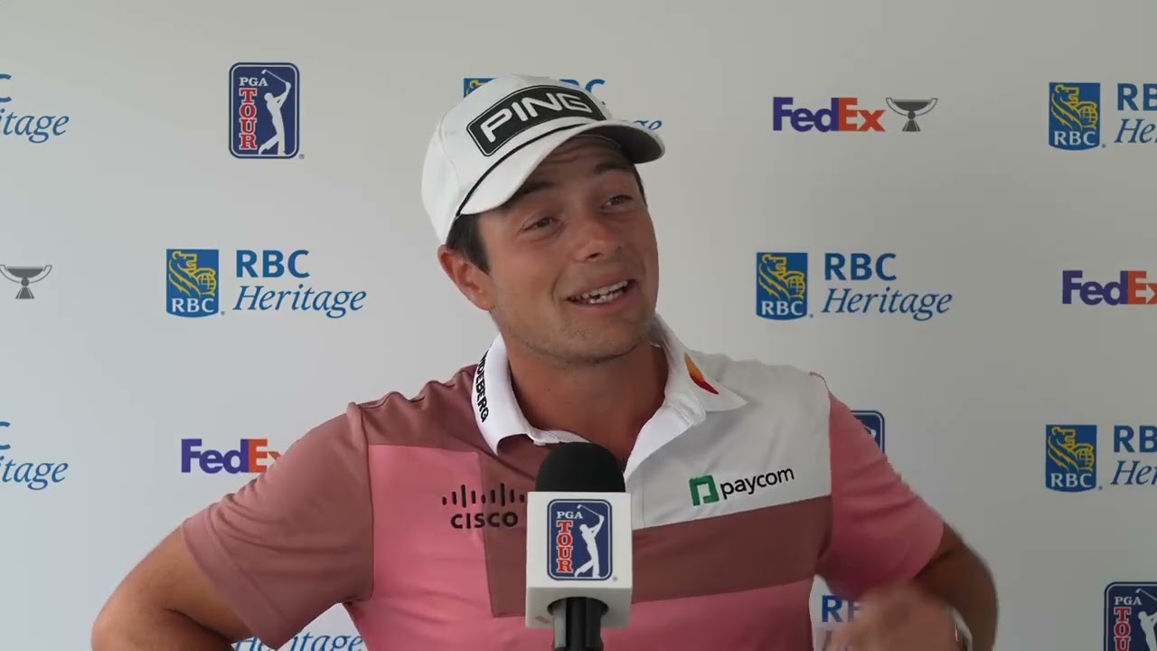 Viktor Hovland Explains His Brilliant RBC Heritage Round | Full Interview