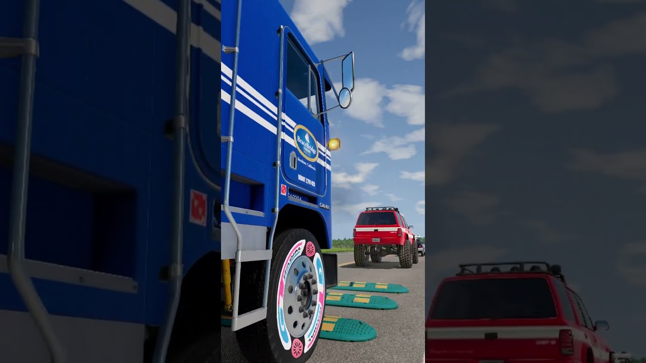 Colorful Cars vs Speed Bumps #104 | BeamNG.drive