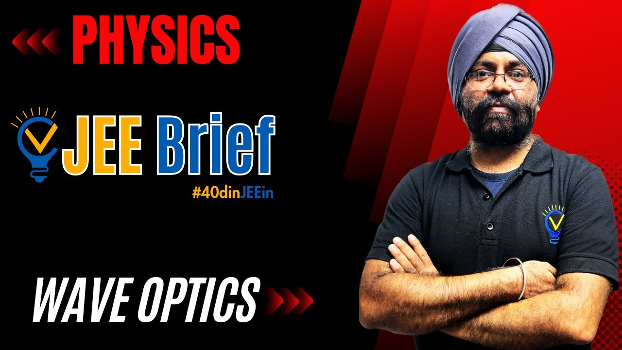 JEE Brief: Wave Optics | Vora Classes | JEE | JEE ADVANCED | IIT | CBSE  #40dinJEEin