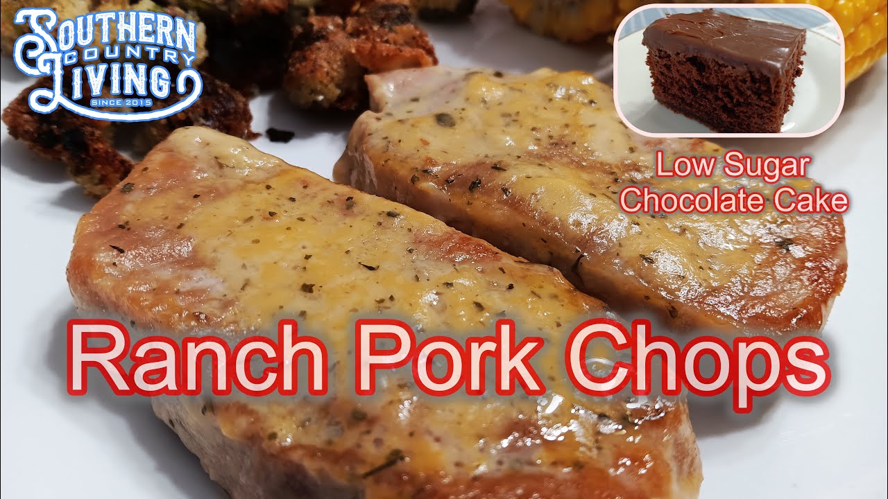 Ranch Pork Chops In A CrockPot  and A Low Sugar Chocolate Cake For Calvin