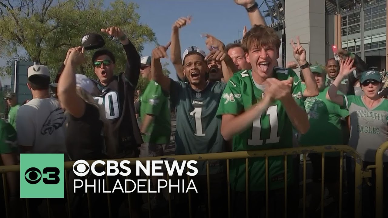 Philadelphia Eagles fans celebrate wild win over Rams