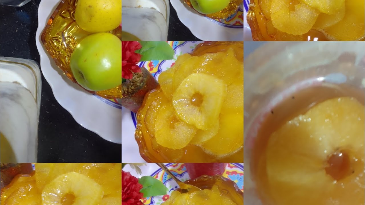 #اجرو تشوفو طريقة تحضير تفاح على شكل اناناس لرمضان بطريقة سهلة وبسيطة😋😍